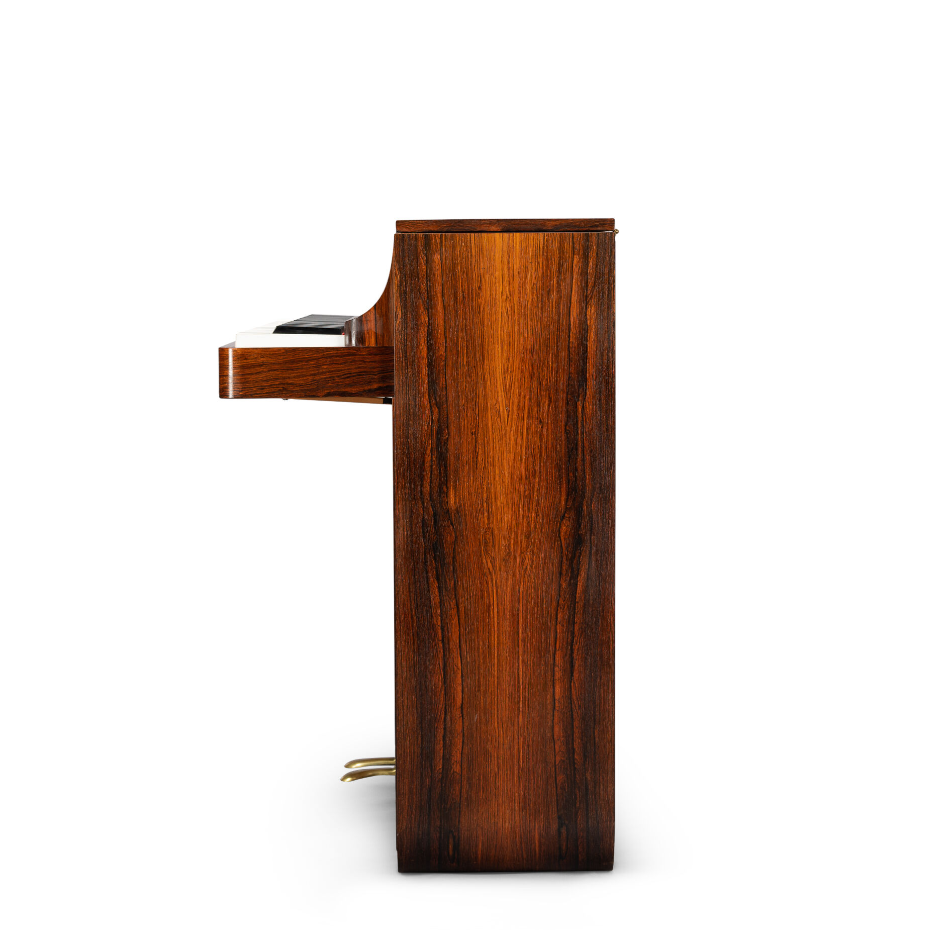 Danish midcentury pianette by Louis Zwicki in rosewood, 1950s