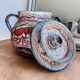 Large ceramic pot with fish decor – hand-painted piece
