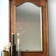 Wall trumeau mirror with shelf