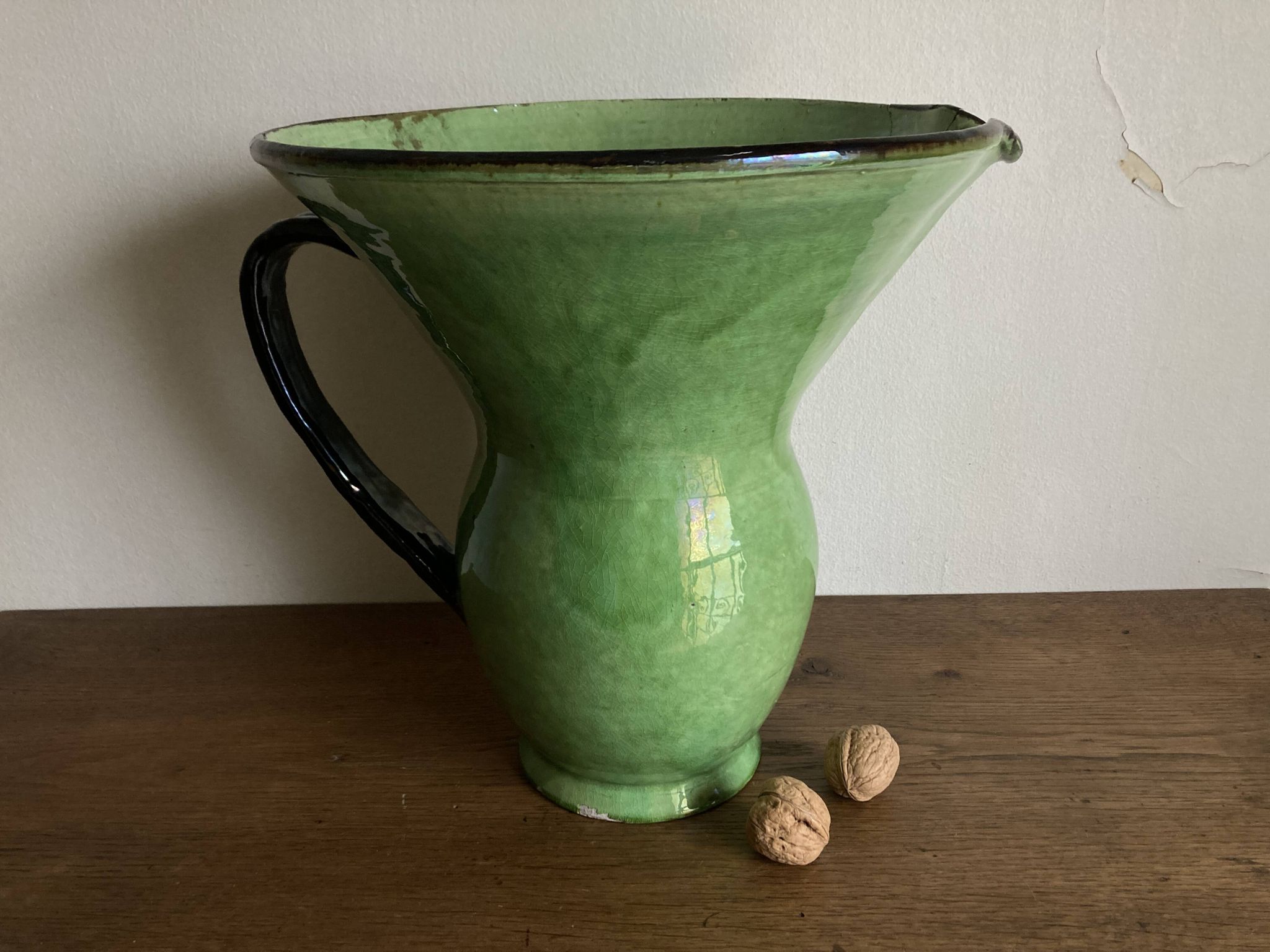 XXXXL glazed earthenware vase by Etienne Noel in Dieulefit, 1950