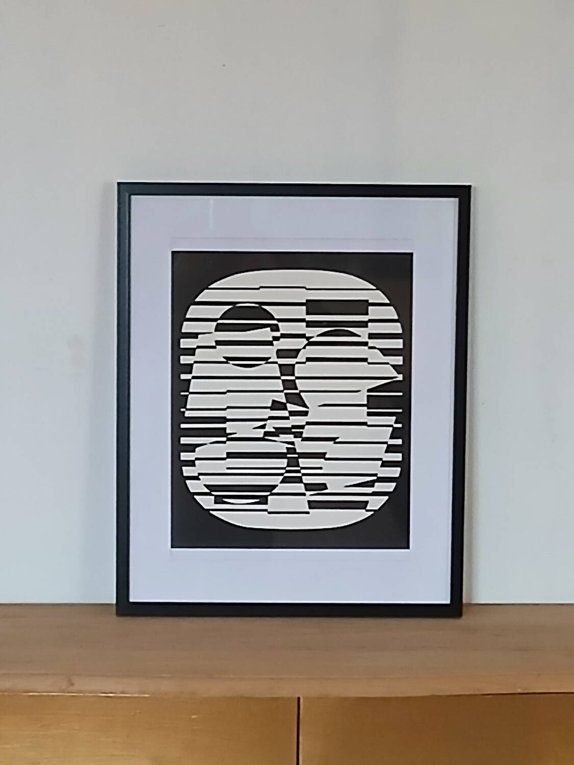 Victor vasarely sérigraphie d'après l'œuvre zeta 1955
