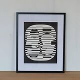 Victor vasarely sérigraphie d'après l'œuvre zeta 1955