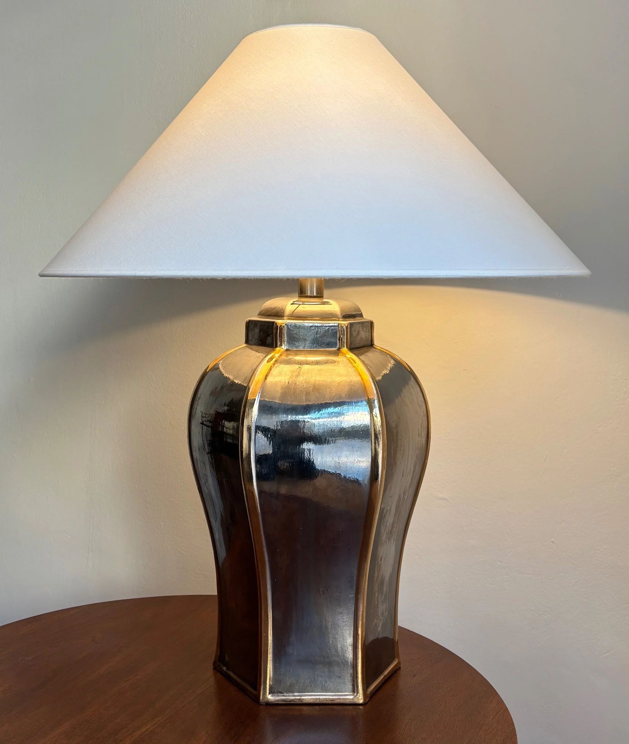French baluster table lamp