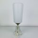 Opaline glass tulip lamp, 1950s, vintage