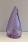 Purple glass piriform vase. Circa 1970.