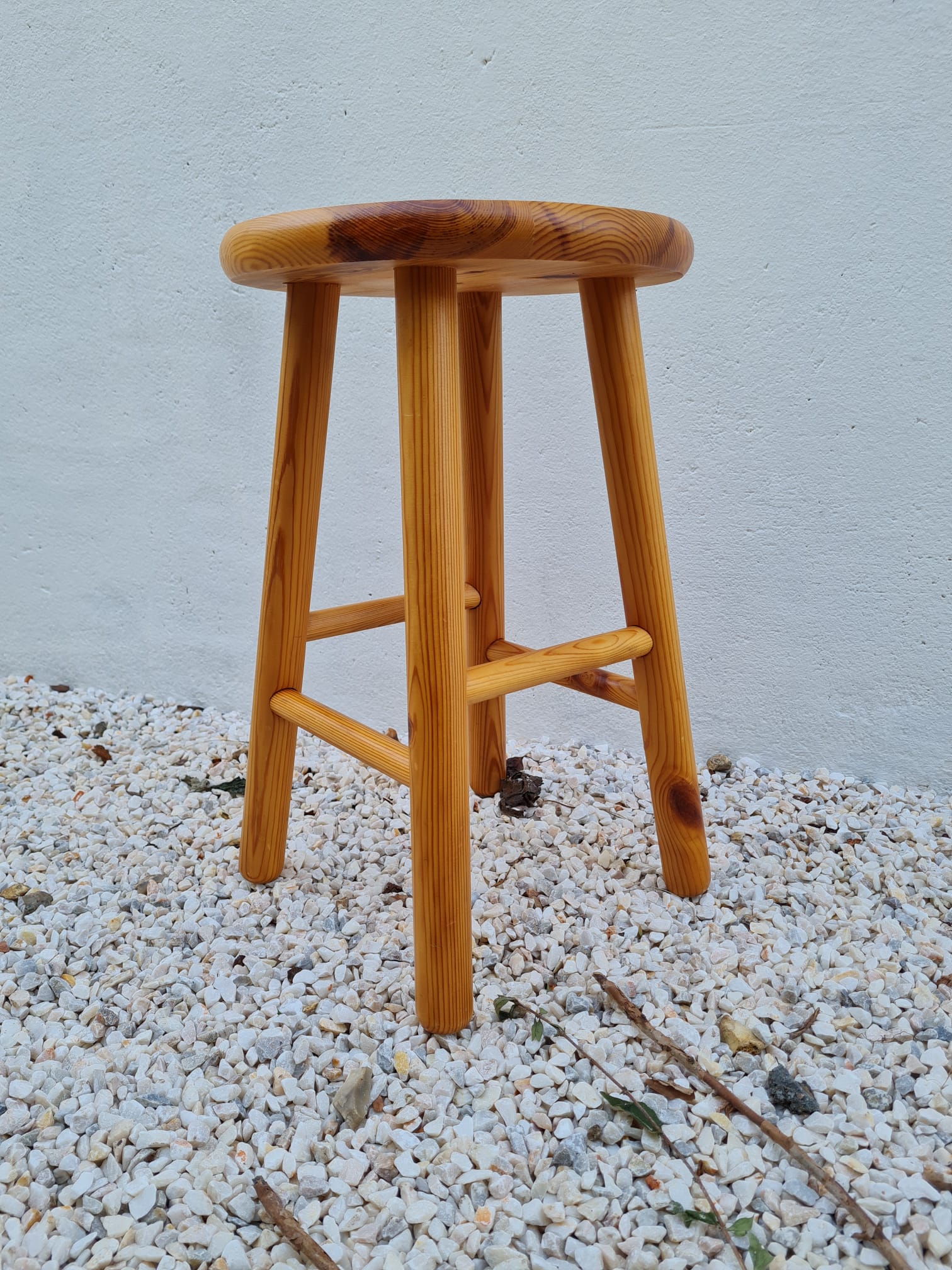 Vintage pine stool