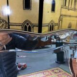 Venetian mirror with golden outline 86x149cm
