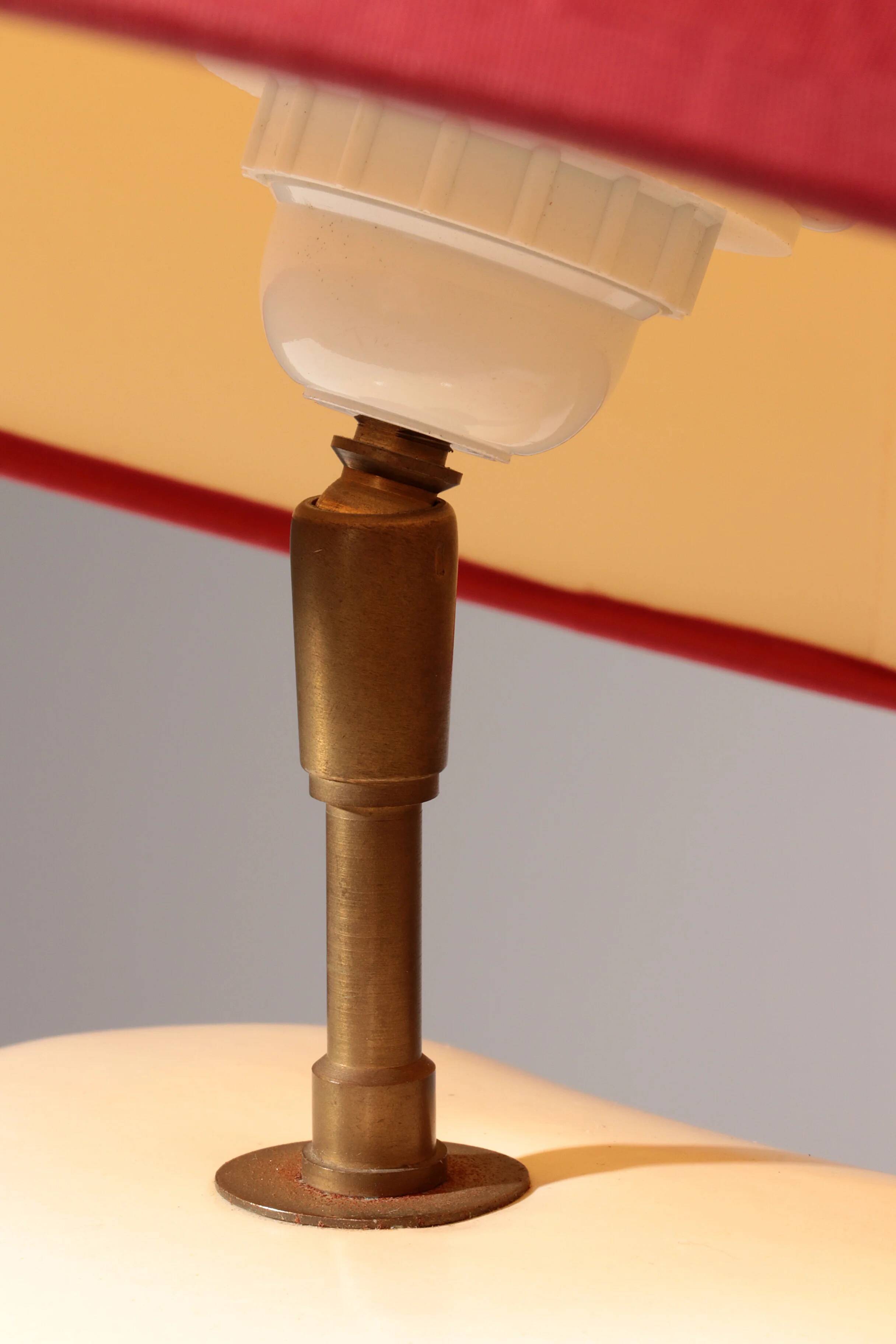 France pebble table lamp by François Chatain, 1980s