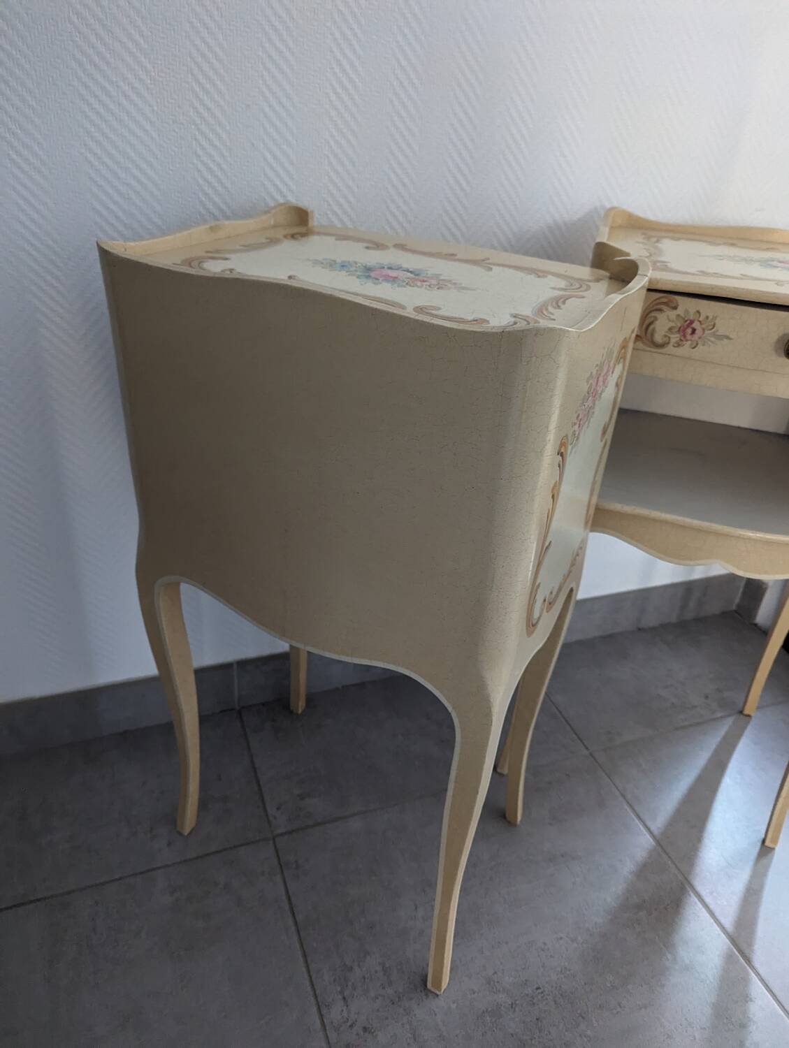 Pair of Venetian bedside tables