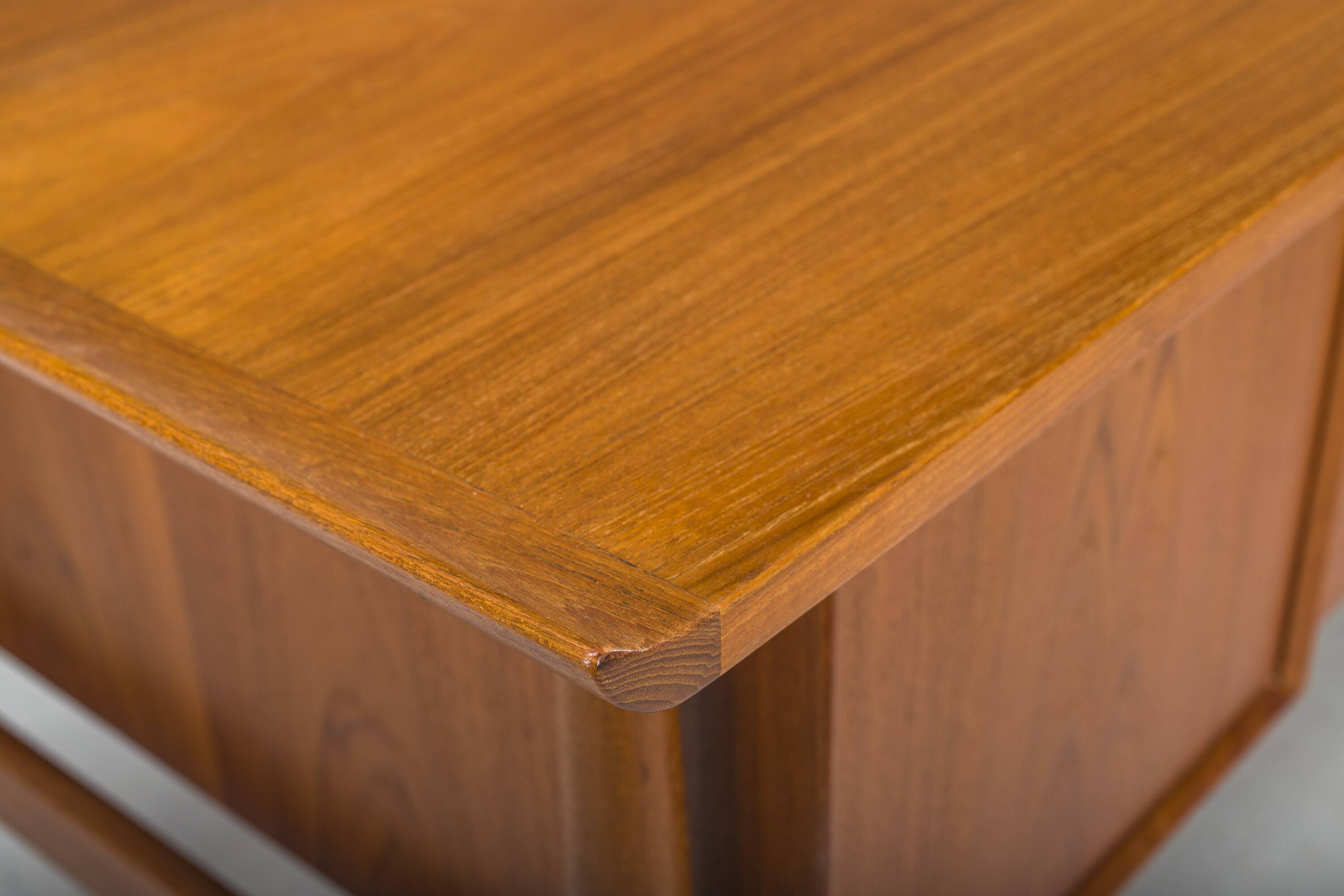 Danish Teak Executive Desk by Arne Vodder for H.P. Hansen, 1960s