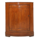Meuble d'angle antique français avec façade en bois, ca. 1850