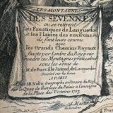 Old map of the Cévennes and GOLD Côtes d'Or