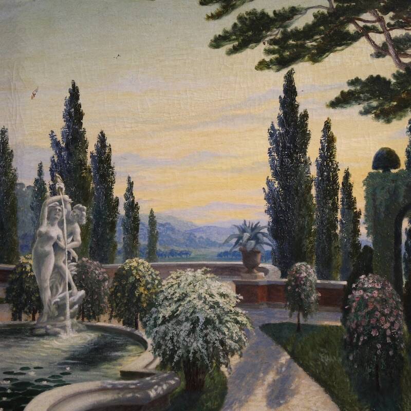 Italian landscape painting from the first half of the 20th century