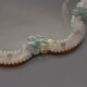 Italian Venetian Murano light blue and opalescent glass wall mirror, 1950s