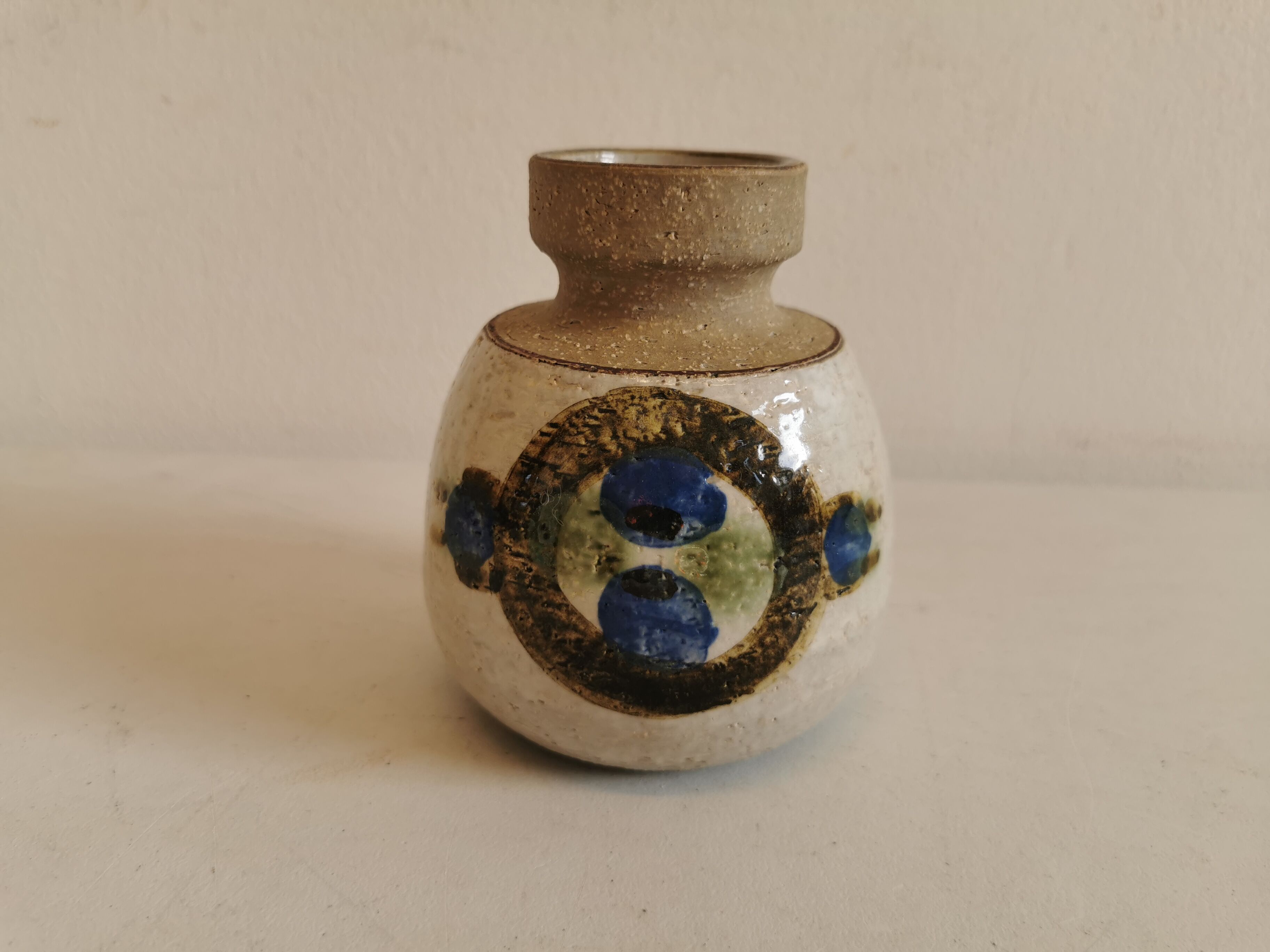 Vase from Danish Søholm art pottery, Bornholm 1960s.