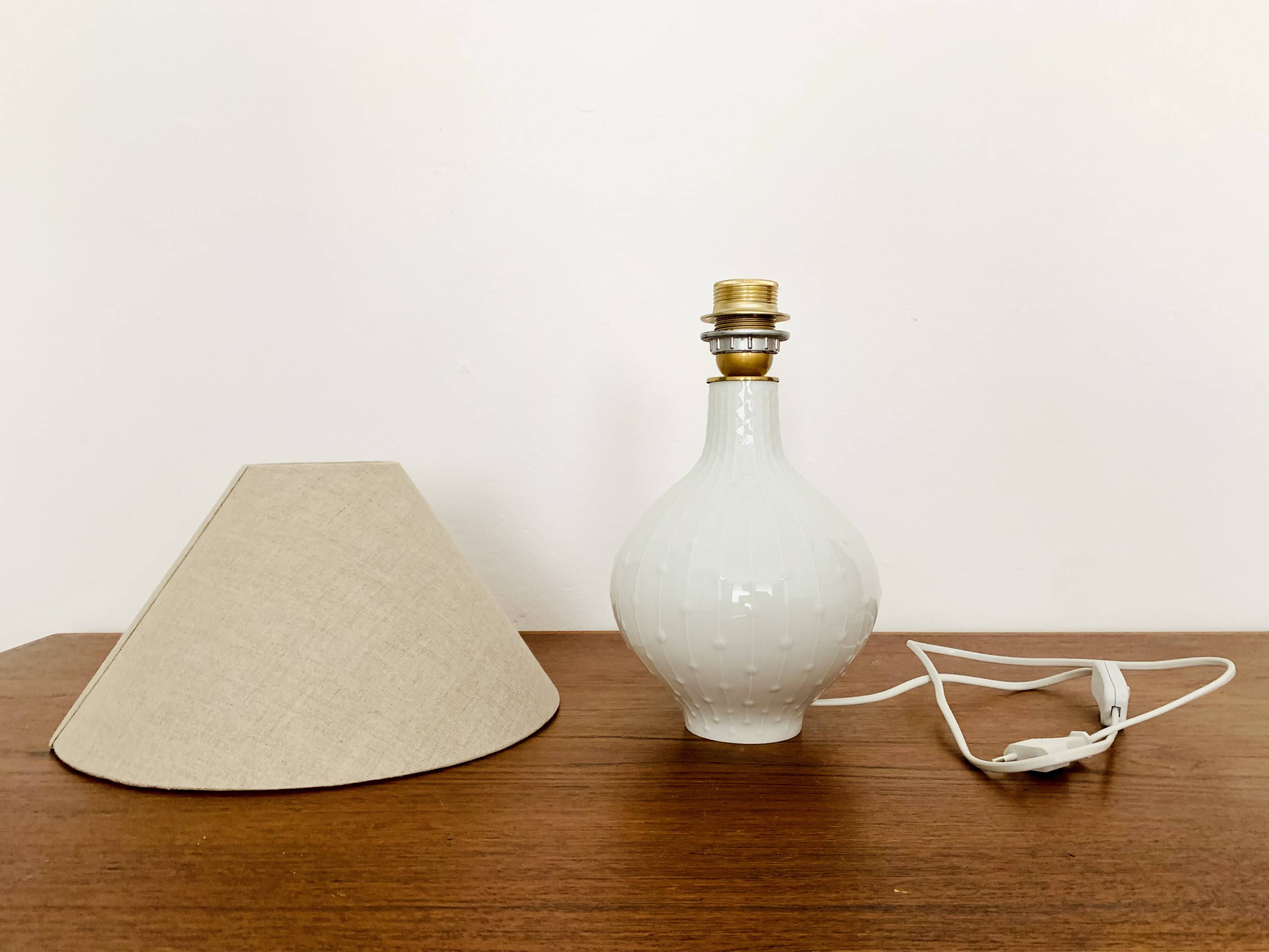 Porcelain Table Lamp by Hutschenreuther Art Department