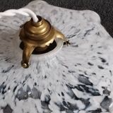 Clichy white glass portable lamp