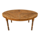 Oval solid wood table – Large dining table 188 × 135 cm