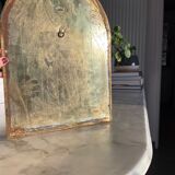 Ethnic brass mirror