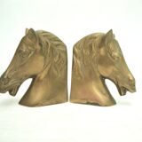 Brass horse bookends