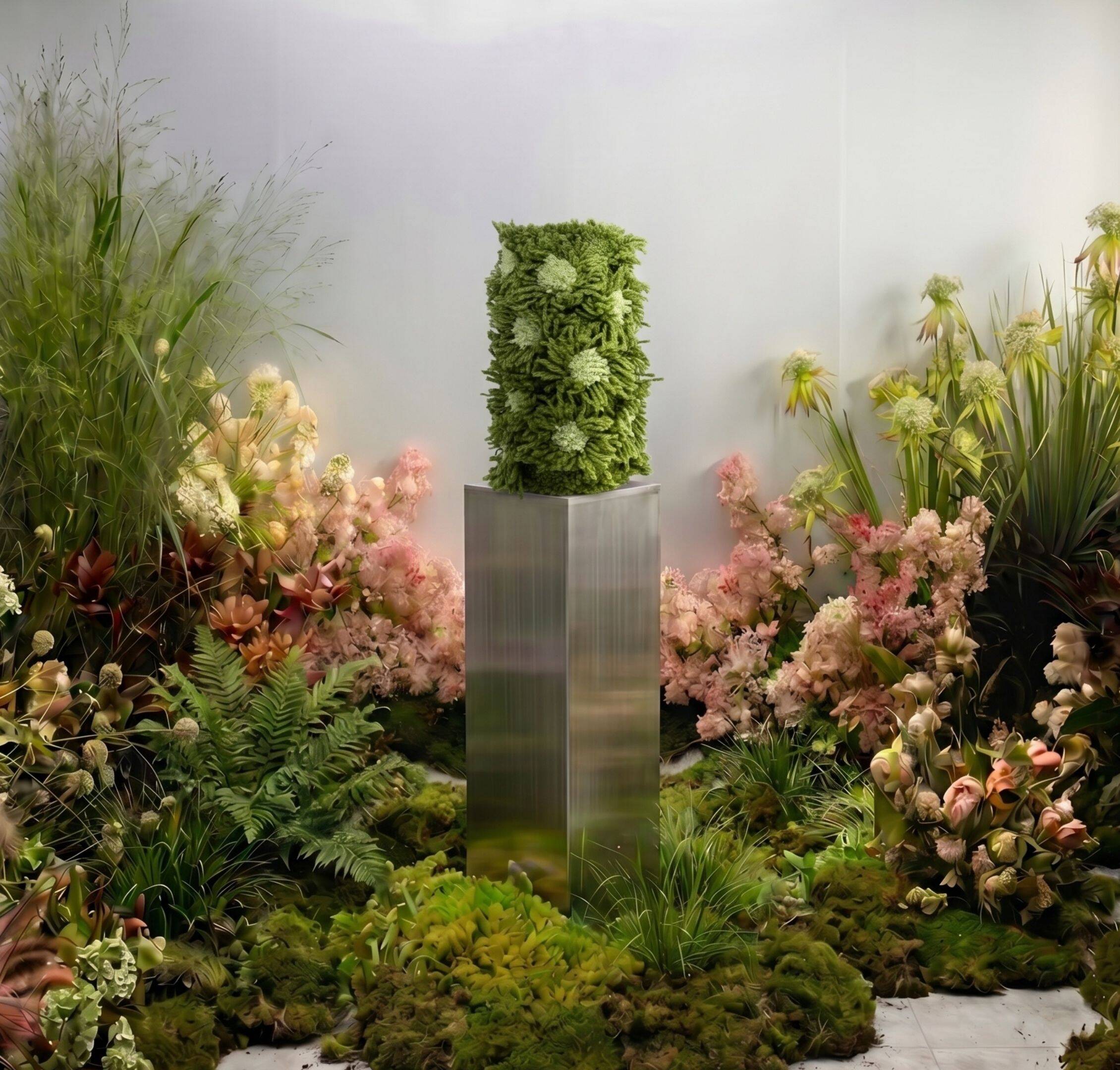 Vase Fleurs Vert