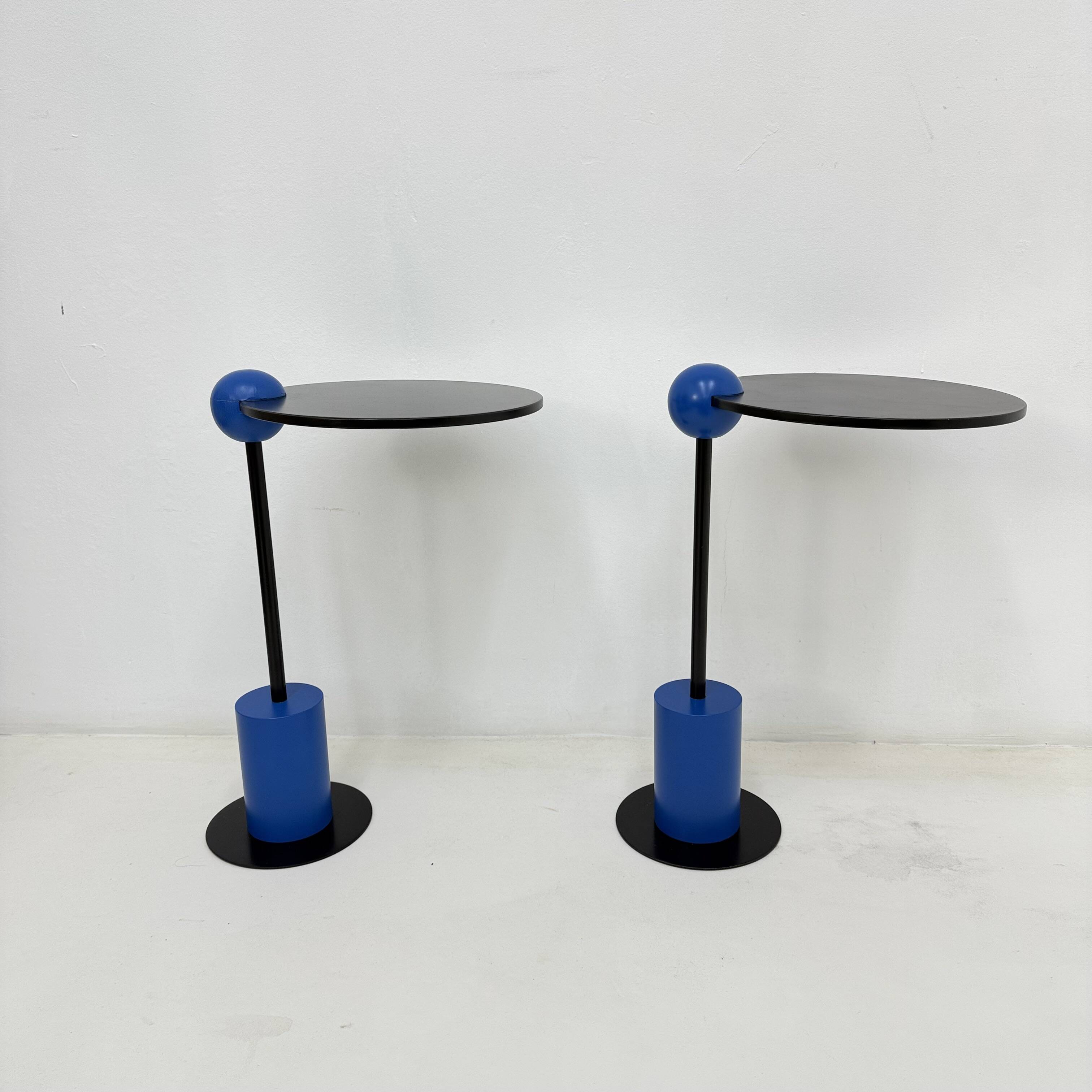 Pair of side table Edward Geluk for Arco – 1980’s ‘Piccolo’ postmodern Memp