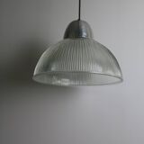 Vintage prismatic glass pendant light