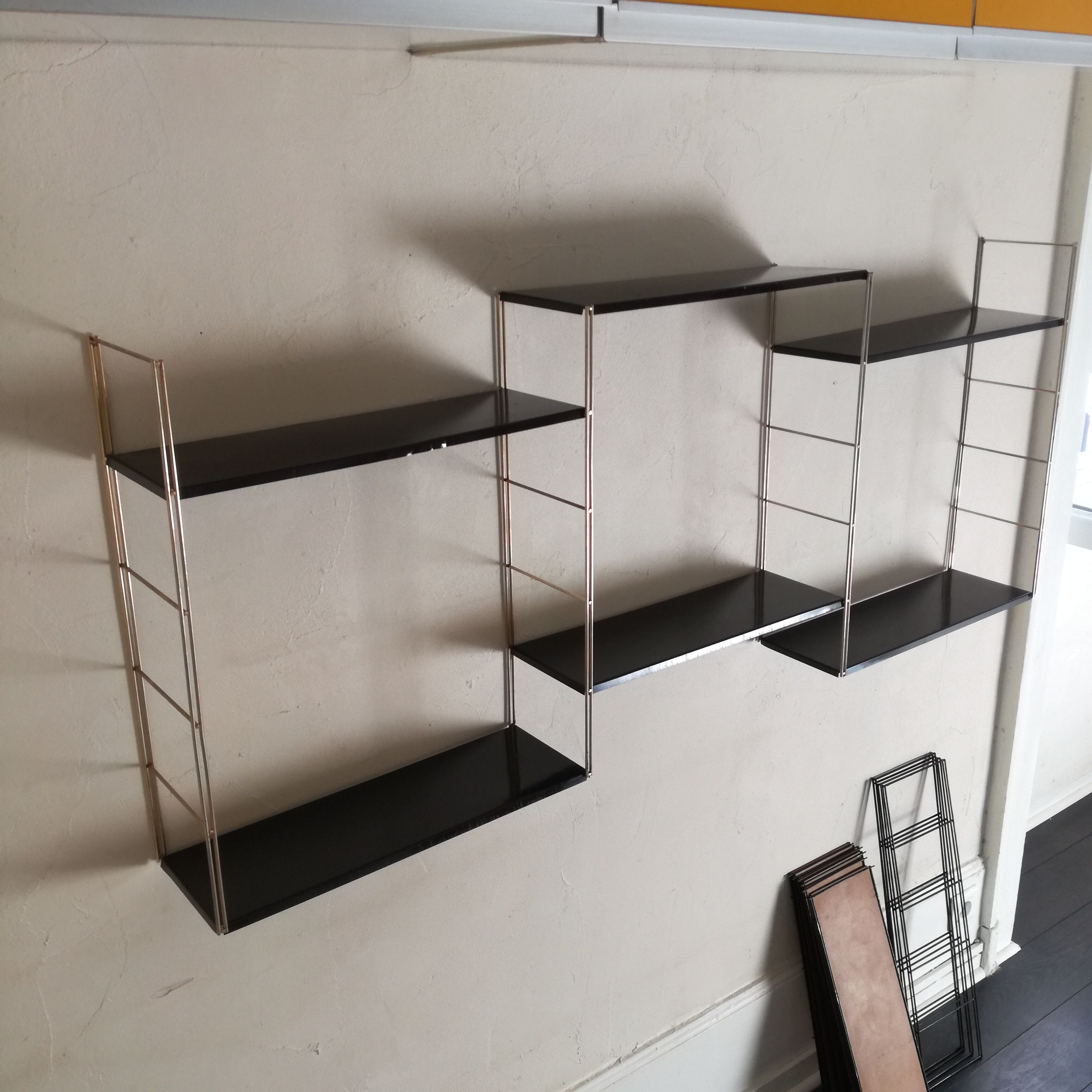 Gold and brown thong shelf