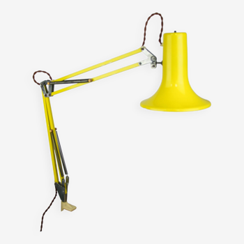 Lampe de table achitect réglable jaune par sijaj, 1970s