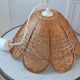 Wicker suspension / rattan flowers petal 70s