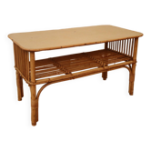 Rattan shelf on legs