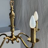 Lustre classique doré à 5 bras de lumière D:40cm