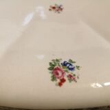 Porcelain fruit cup Sarreguemines Digoin Ancient flower bouquet