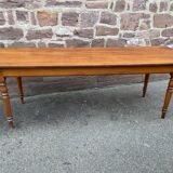 Large Alsatian farmhouse table 225 cm fir shade Merisier