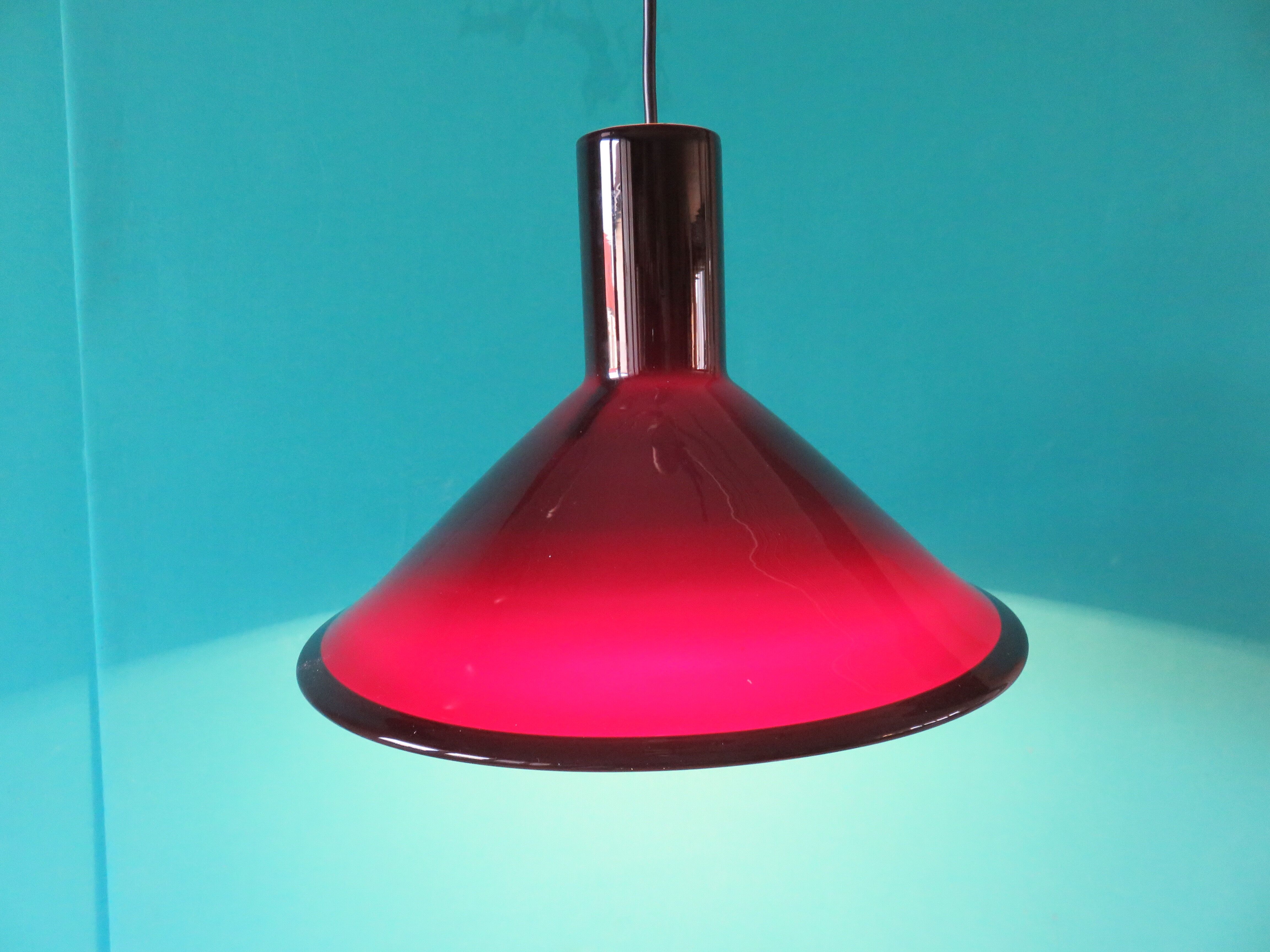 Suspended glass Michael Bang, Holmegaard, Denmark, 1965