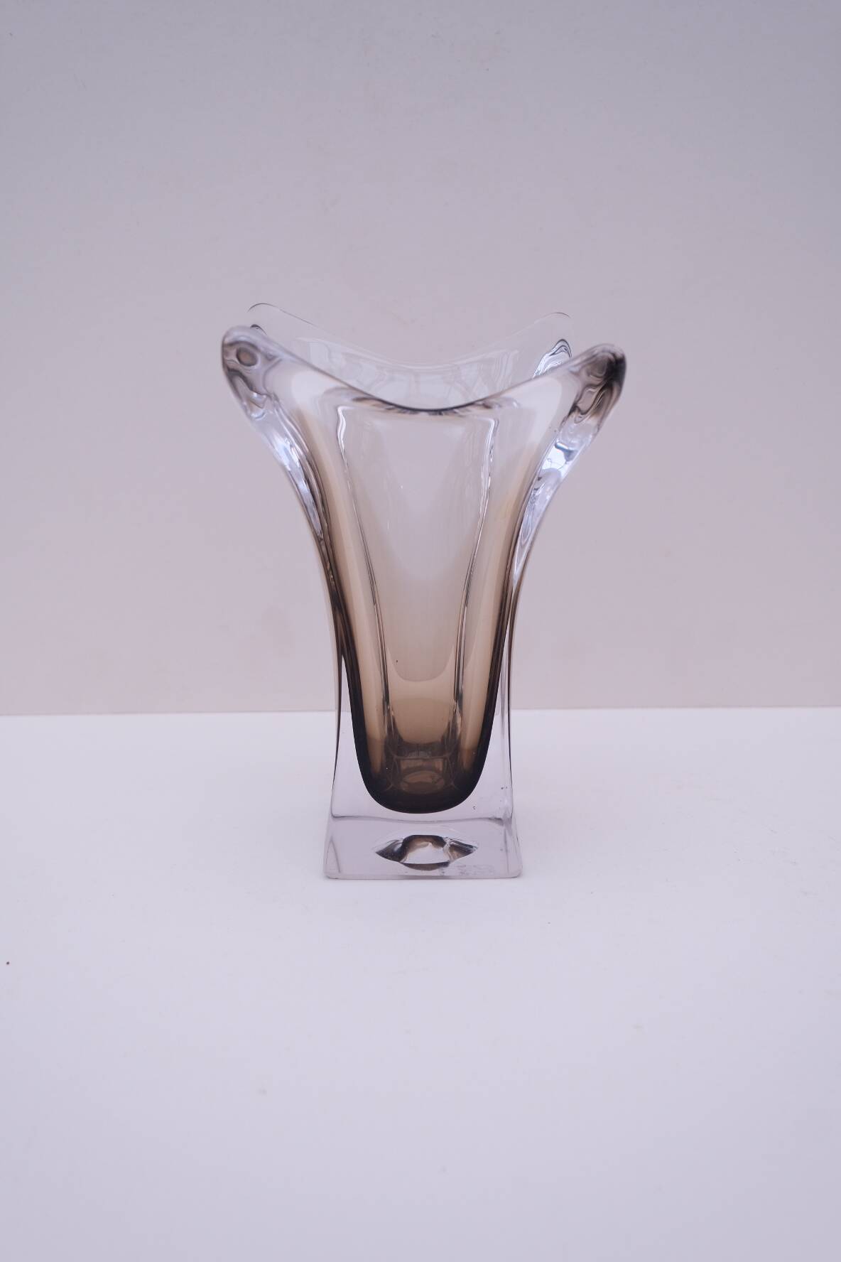 Murano glass vase, blown glass, Italy 1970
