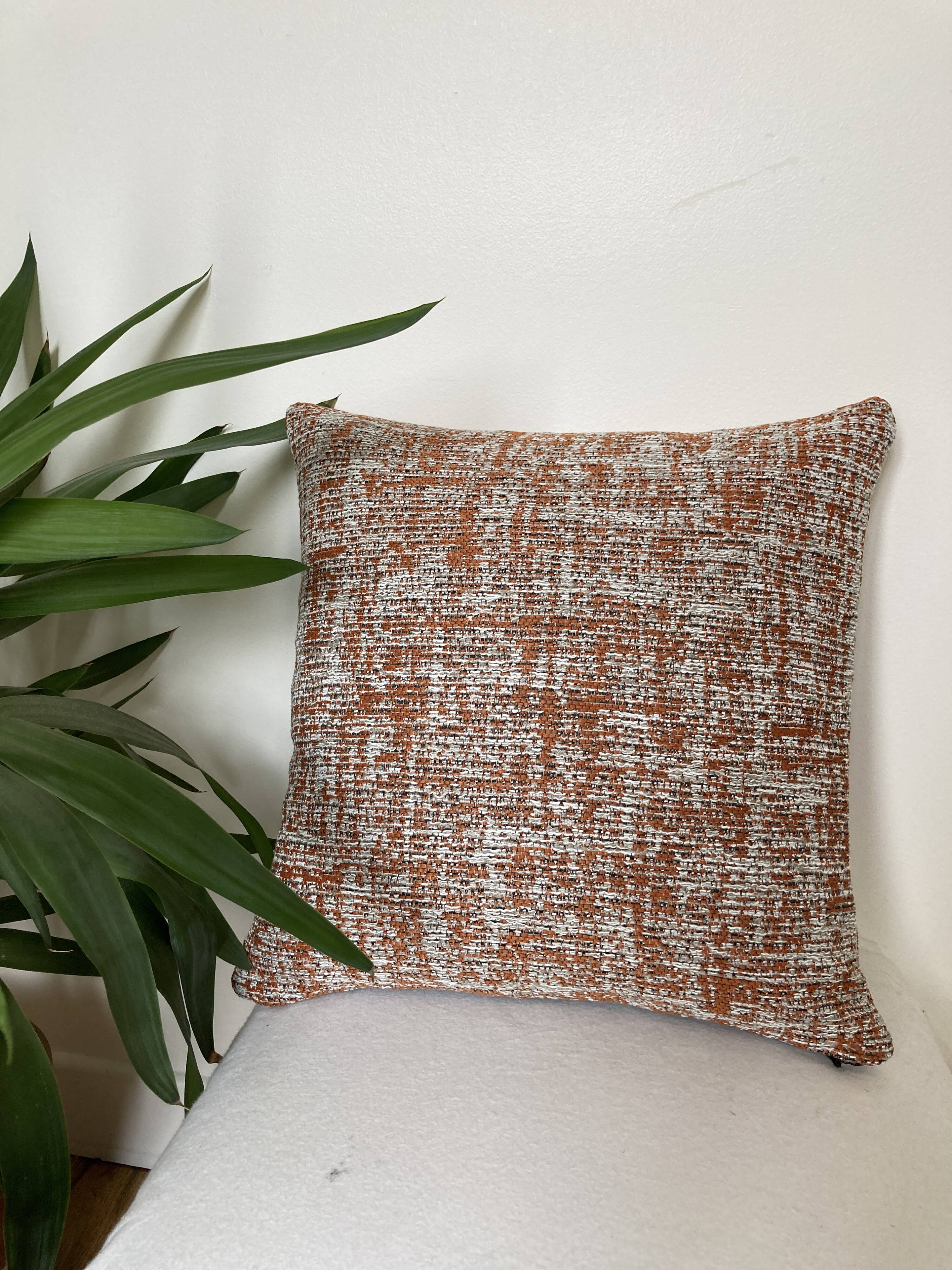 Orange grey cushion