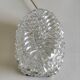 Ceiling light or oval wall light in moulded glass - mid 20th century.