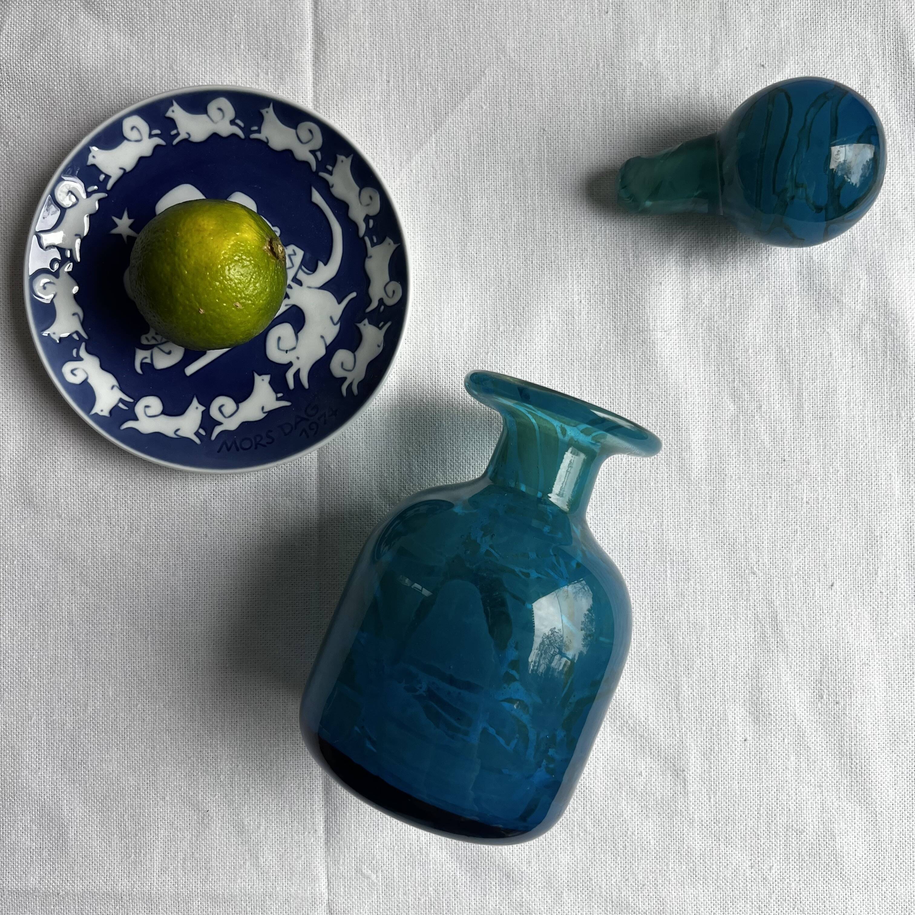 Glass Carafe Mdina Ming Series - Signed Michael Harris Malta 1970