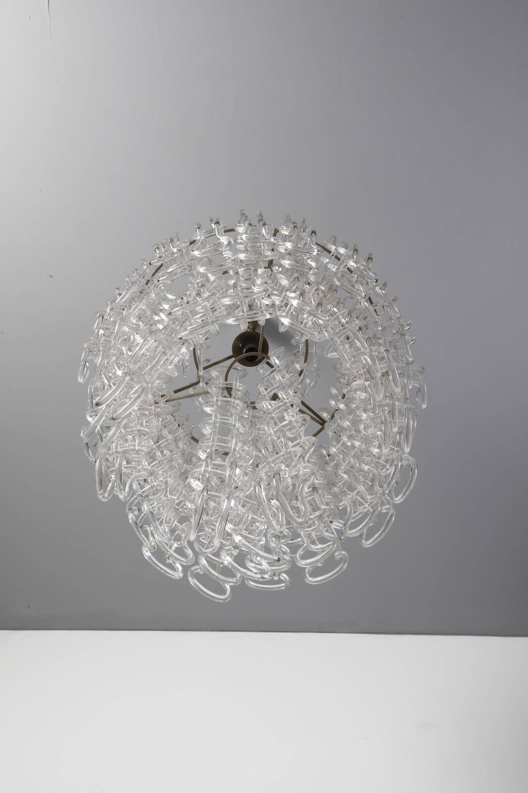 Angelo Mangiarotti Murano glass ceiling light model Giogali