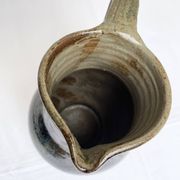 Handmade and signed glazed stoneware pitcher – Atelier de La Borne / Puisaye