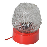 lampe globe rouge