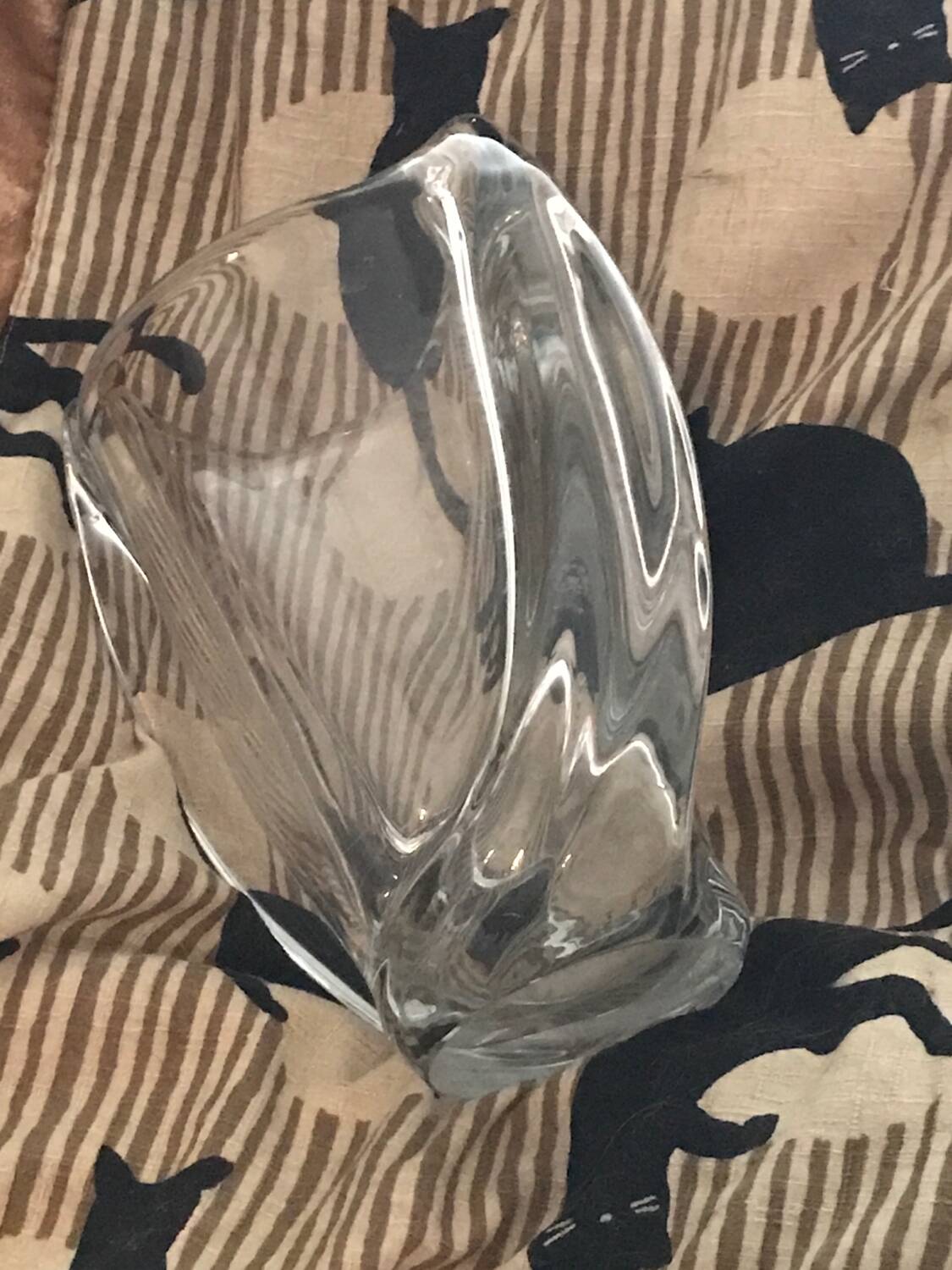 Art Deco style crystal vase