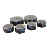 Set de 6 Bols Apéro Metropol de Barbara Brenner pour Rosenthal, 1990