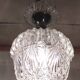Glass and chrome metal suspension - mid 20th century