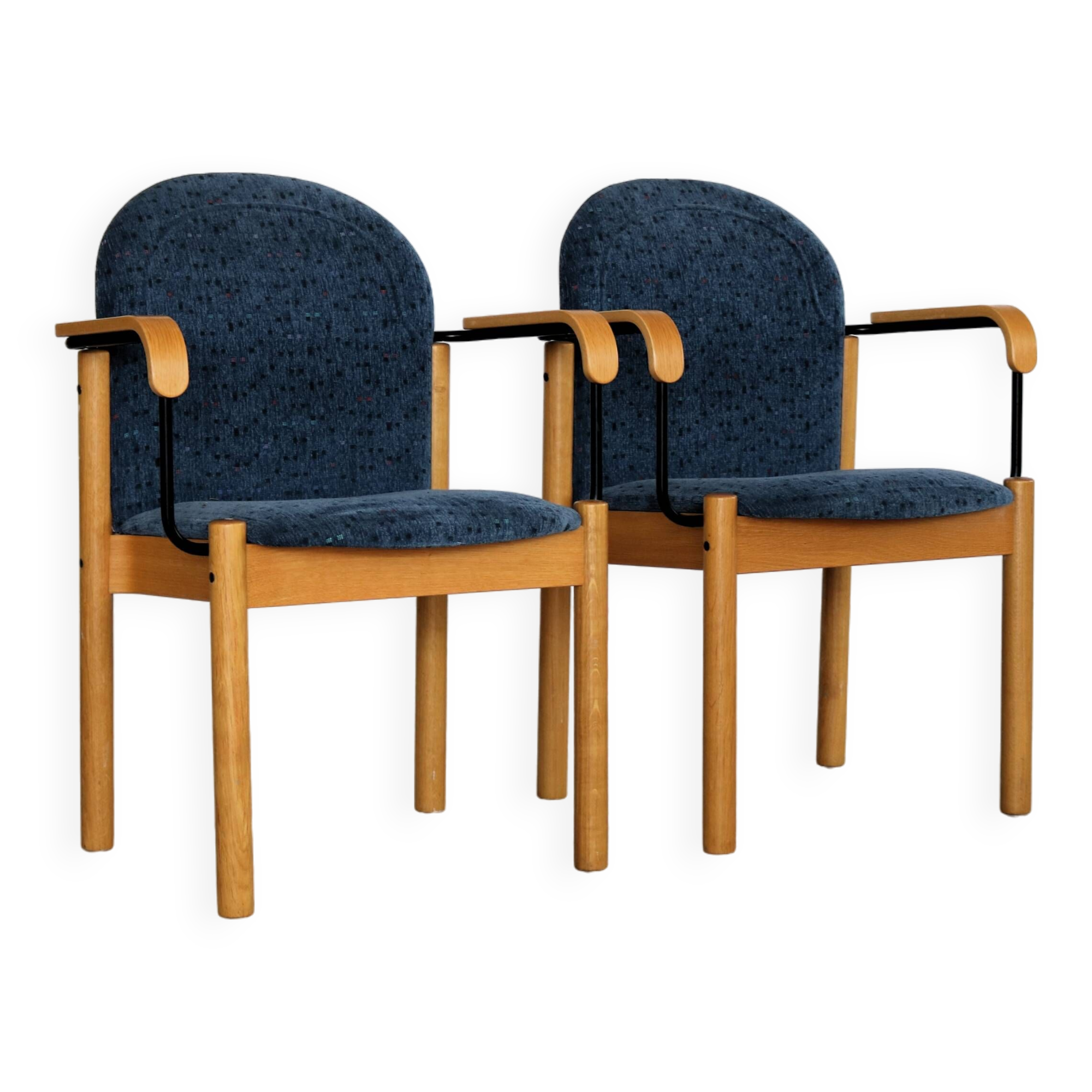 Chaises vintage | fauteuils | kinnarps | suède
