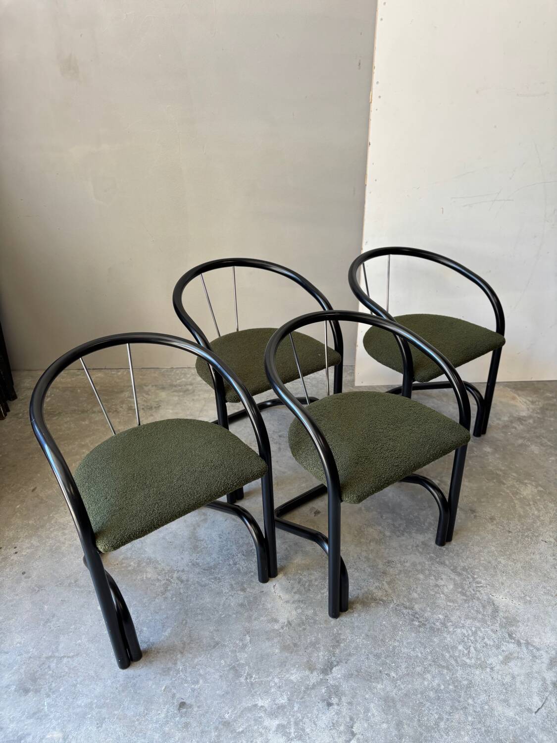 Set of 4 chairs by XCOL, Denmark 1980
