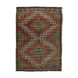 Anatolian handmade kilim rug 207 cm x 153 cm