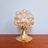 Bubbled glass table lamp, design Helena Tynell, 1970