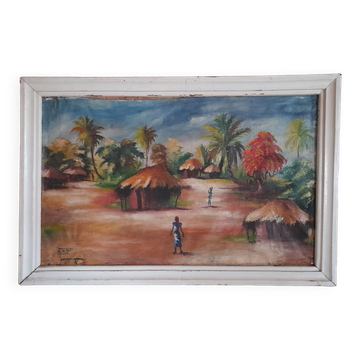 Oil painting signed exotic theme